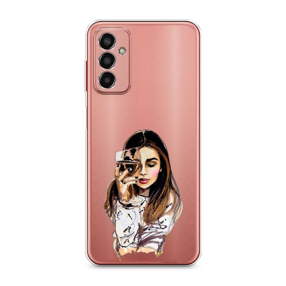 

Чехол Awog на Samsung Galaxy M13 / Самсунг M13 "Девушка с бокалом", Разноцветный, 2106850-7
