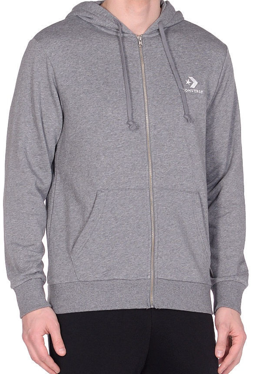

Толстовка мужская Converse 10008925048 серая M, 10008925048