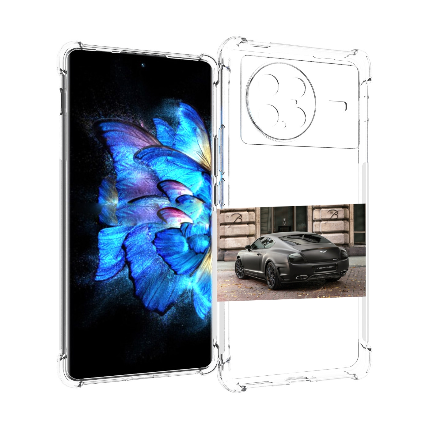 

Чехол MyPads bentley 1 мужской для Vivo X Note 5G, Прозрачный, Tocco