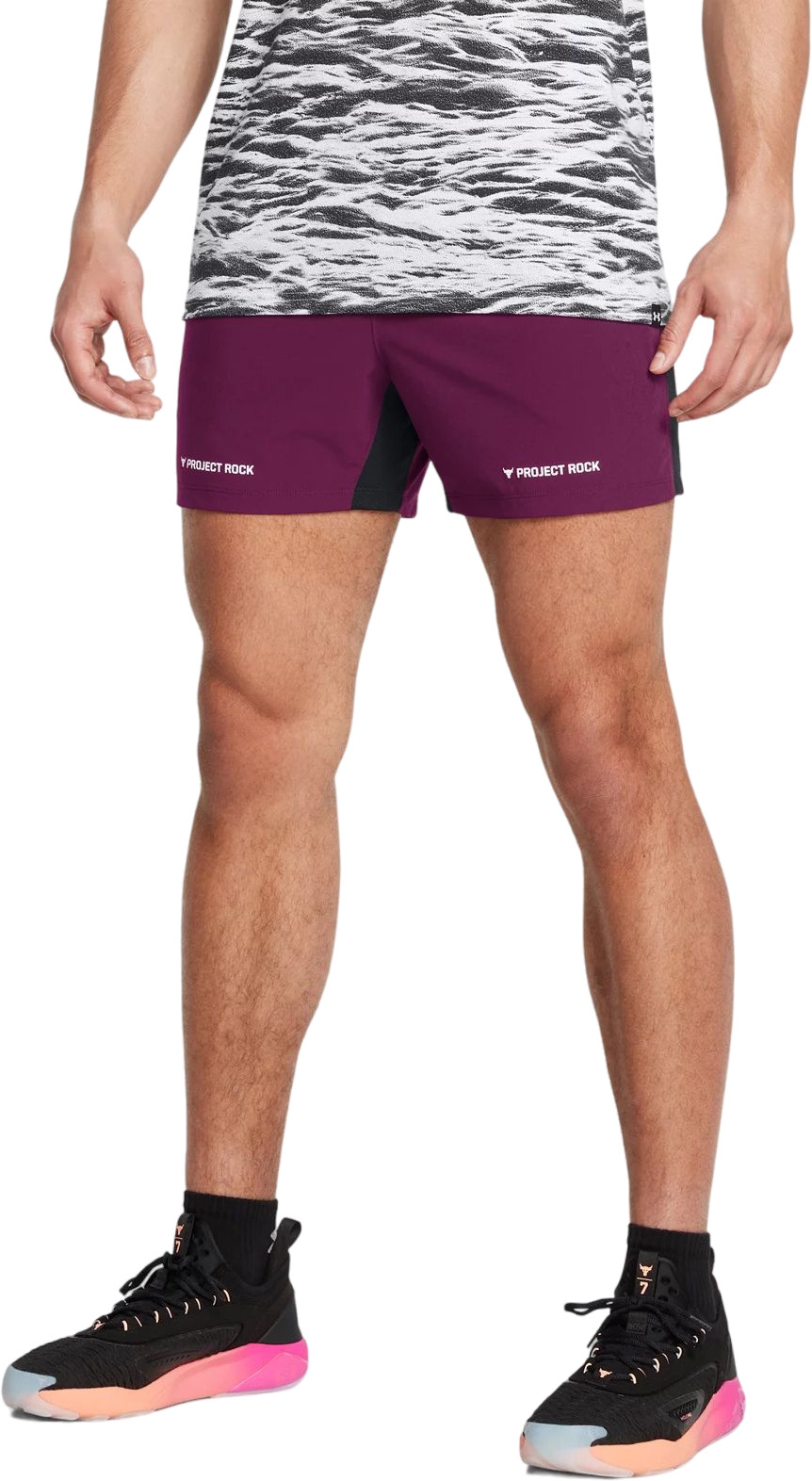 Спортивные шорты мужские Under Armour PJT ROCK ULT 5IN TRAIN SHORT фиолетовые LG 9749₽