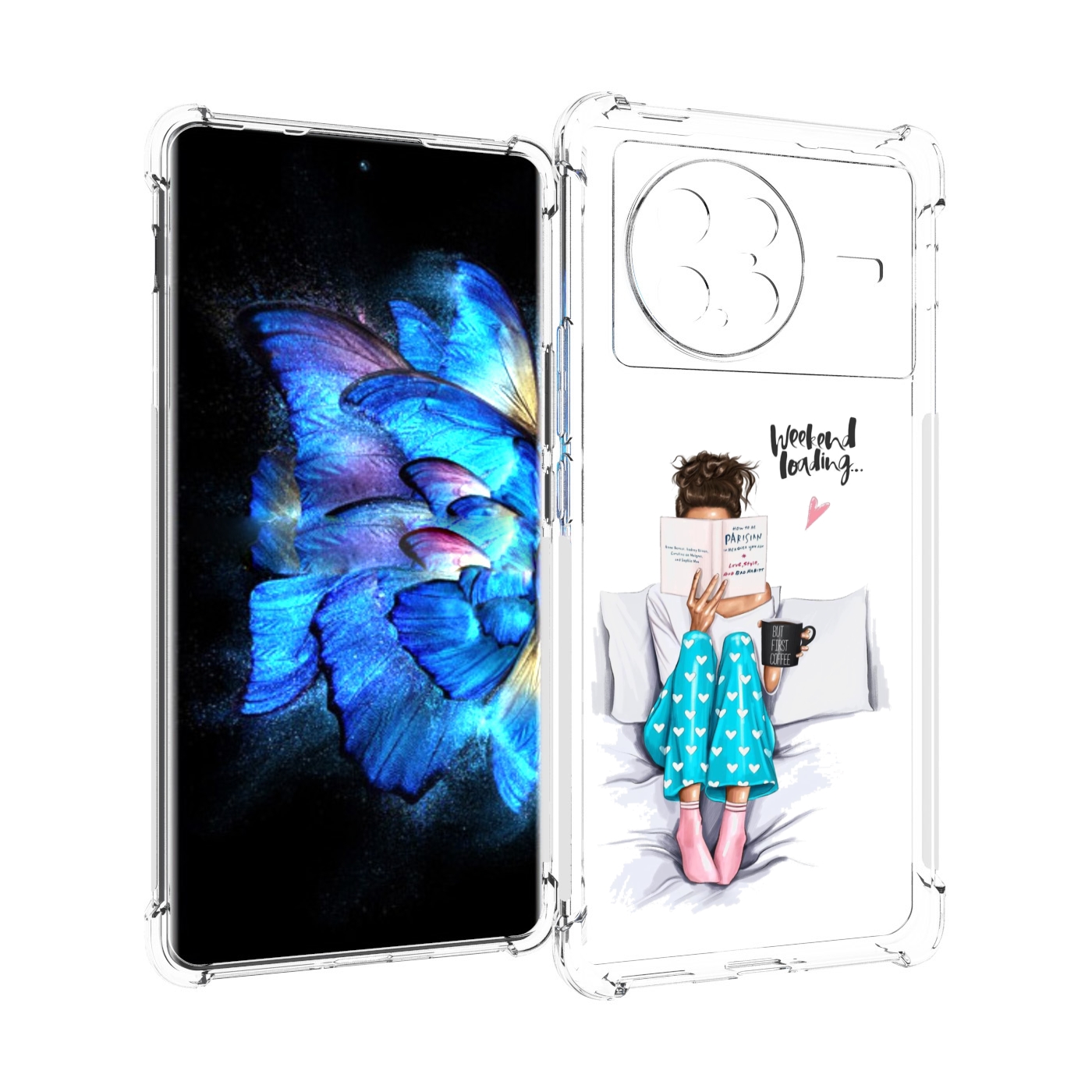 

Чехол MyPads Weekend-loading для Vivo X Note 5G, Прозрачный, Tocco