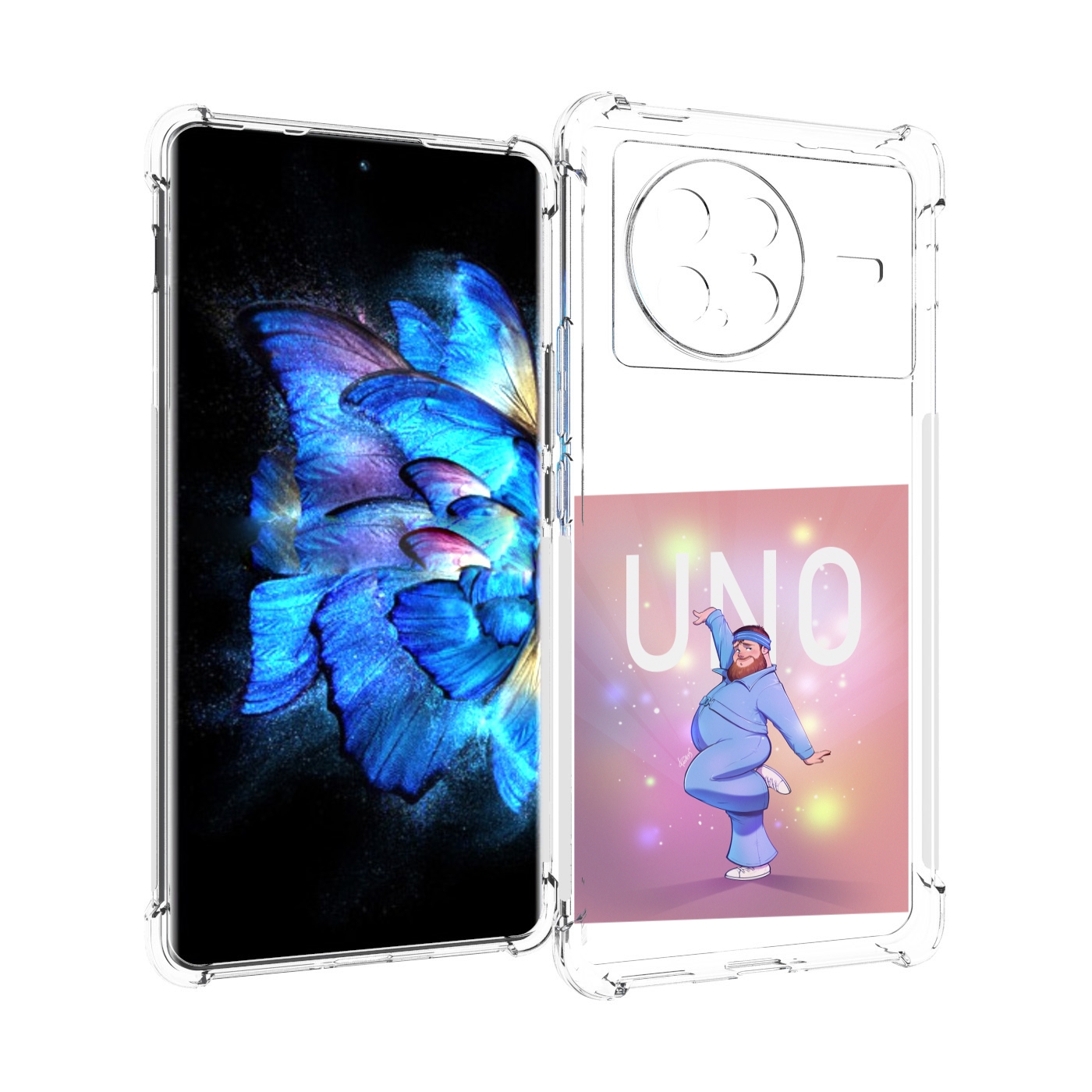 

Чехол MyPads UNO-танцор для Vivo X Note 5G, Прозрачный, Tocco