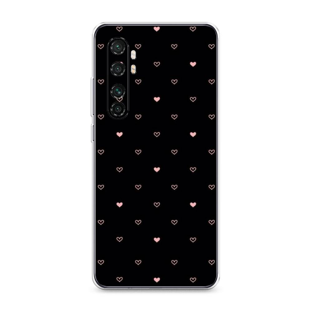 

Чехол Awog на Xiaomi Mi Note 10 Lite "Черный фон и сердечки", Разноцветный, 38450-3