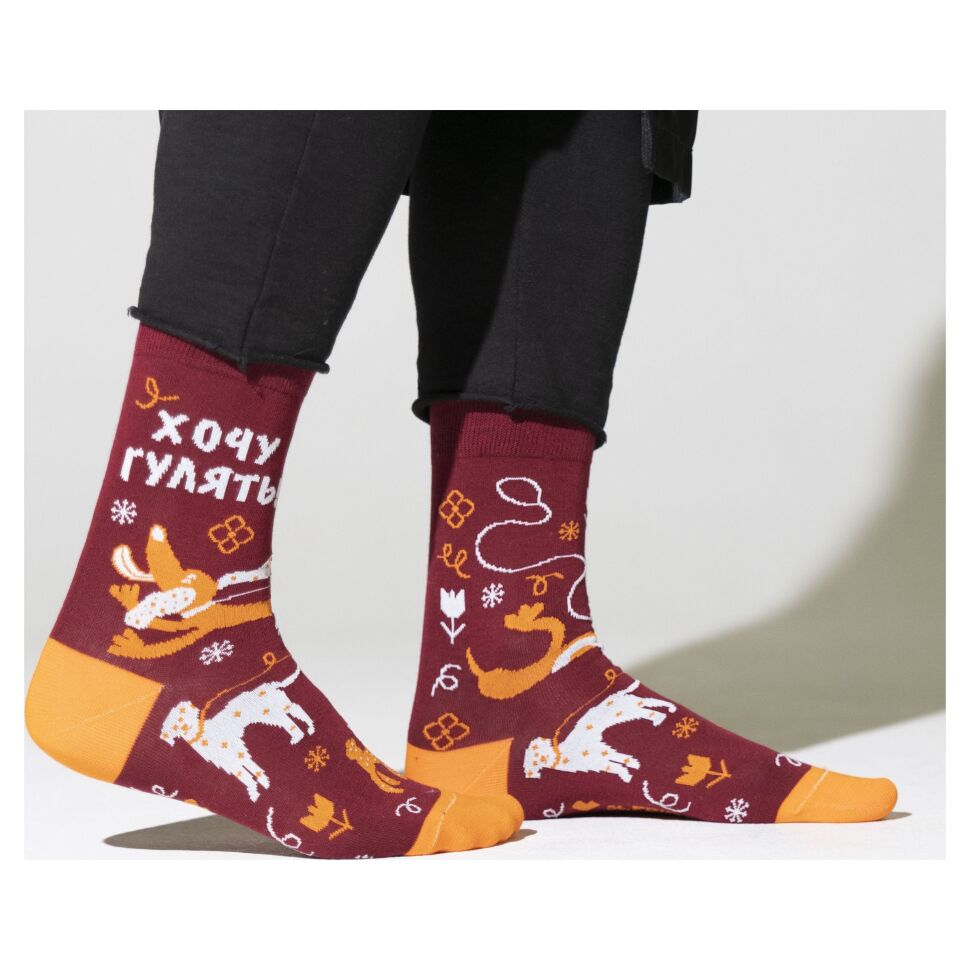 

Носки мужские St. Friday 760-8 бордовые 42-46, 1206-04