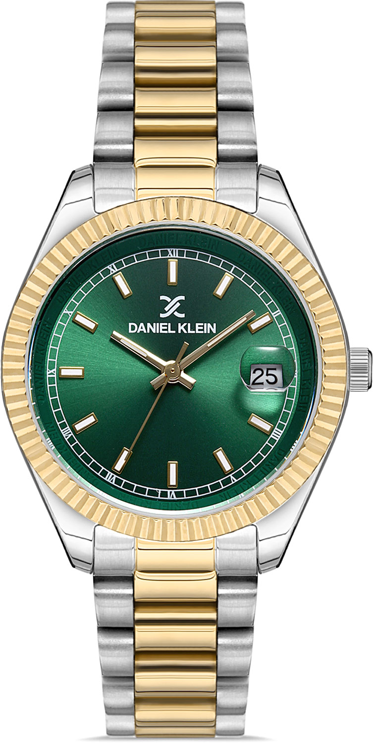 фото Наручные часы женские daniel klein dk.1.12971-5 золотистые/серебристые