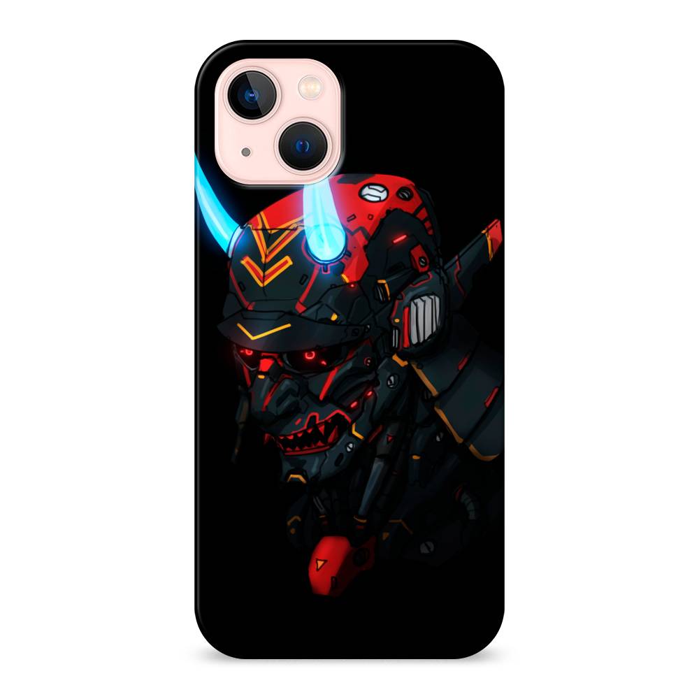 

Пластиковый чехол "Неоновый самурай" на Apple iPhone 13, 14220-5