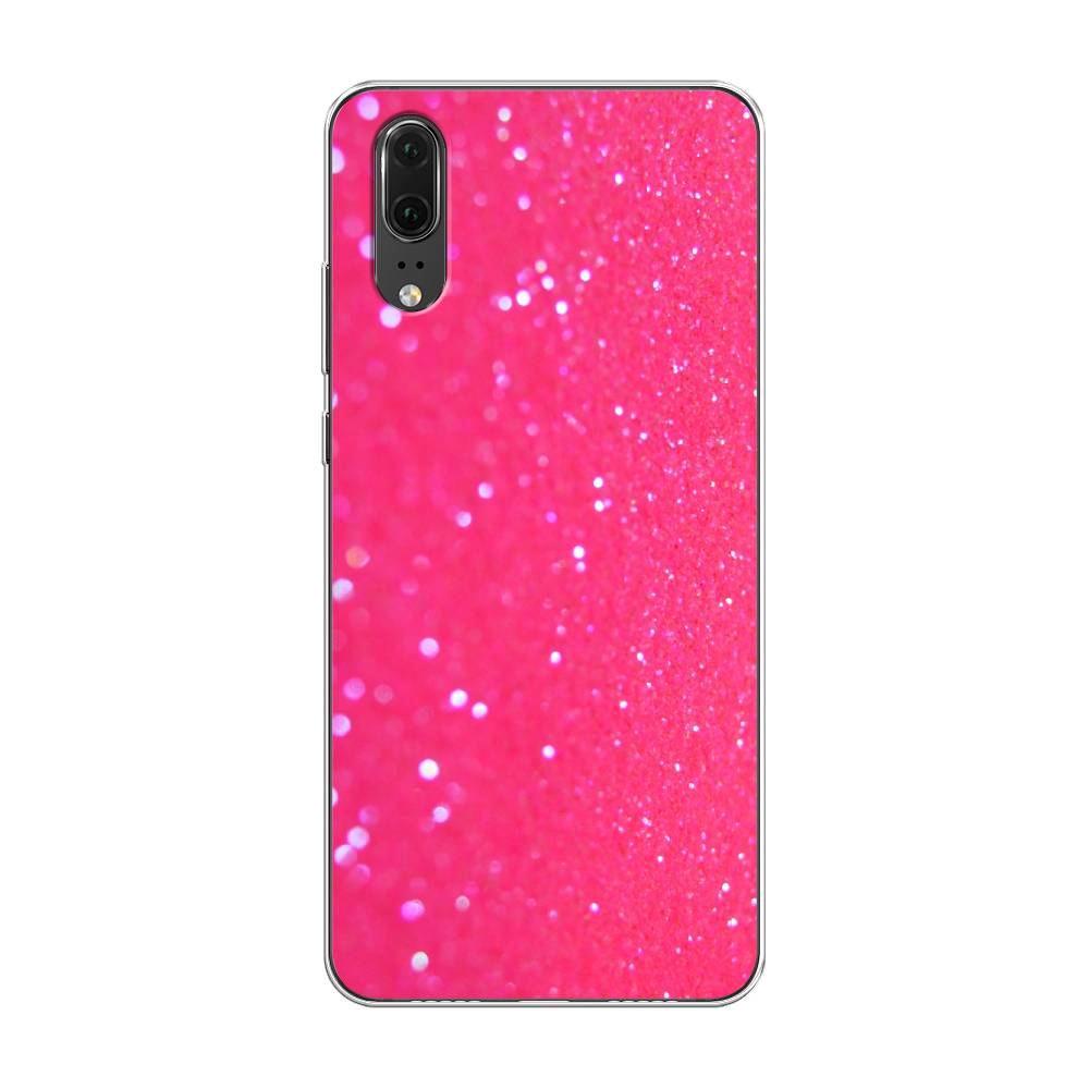 

Чехол Awog "Малиновые блестки рисунок" для Huawei P20