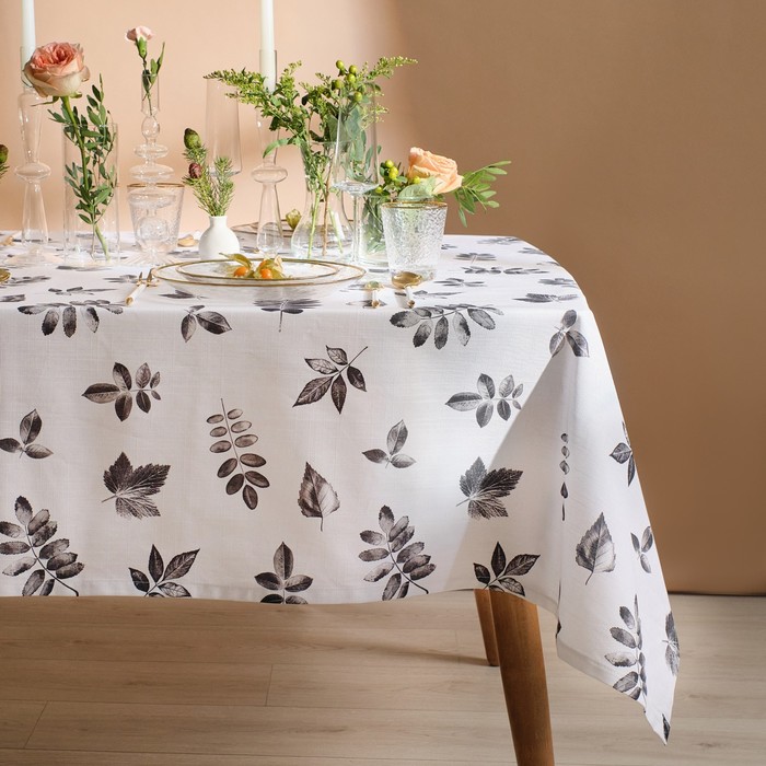 

Скатерть Этель Impression 149х180 см, 100% хлопок, репс 210 г/м2, Белый, Natural print