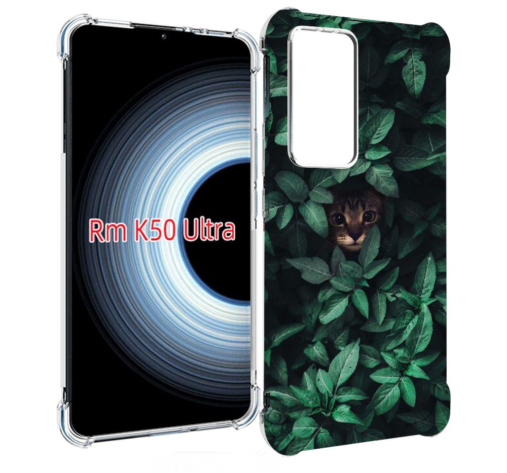 

Чехол MyPads котенок в листьях для Xiaomi 12T / Redmi K50 Ultra, Прозрачный, Tocco