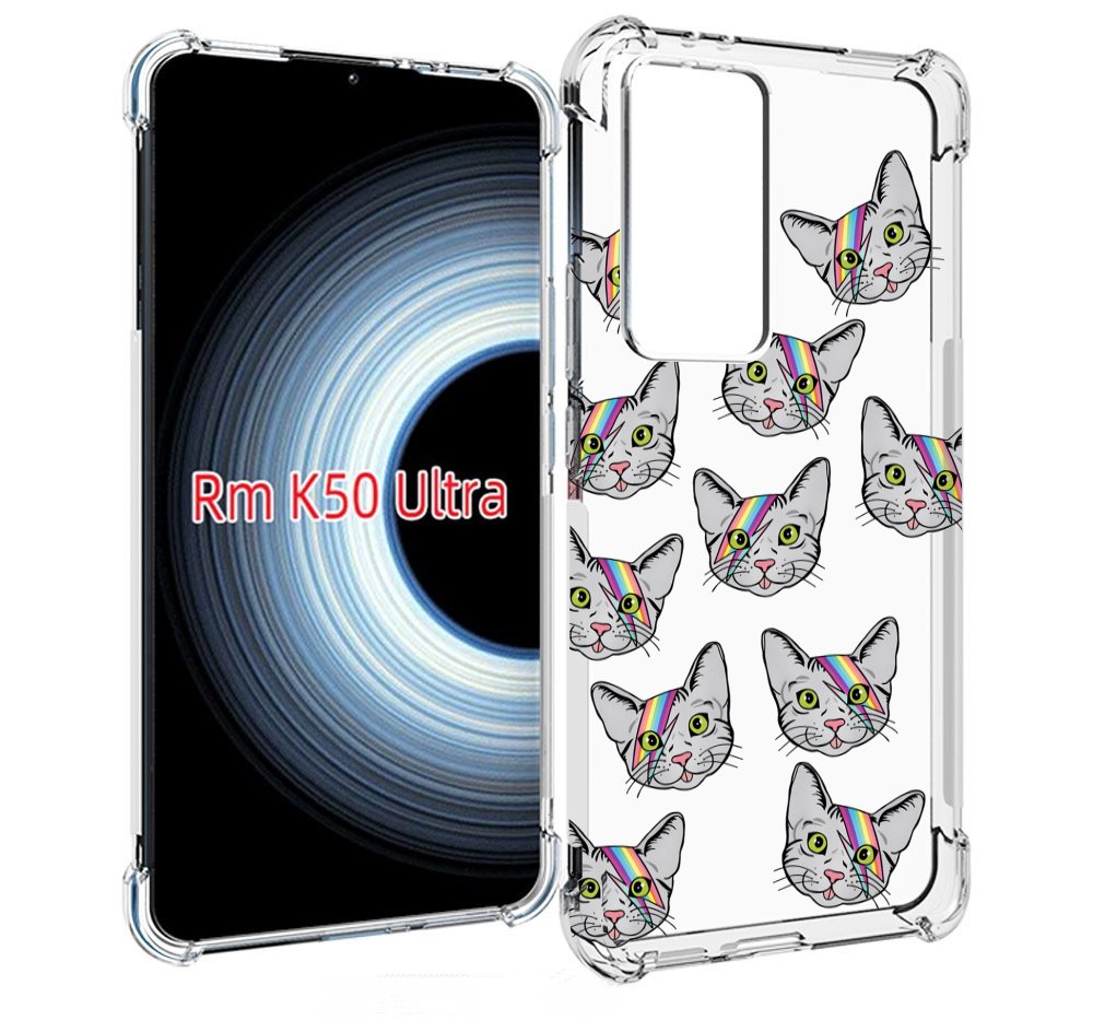 

Чехол MyPads кот-с-молнией-на-лбу для Xiaomi 12T / Redmi K50 Ultra, Прозрачный, Tocco