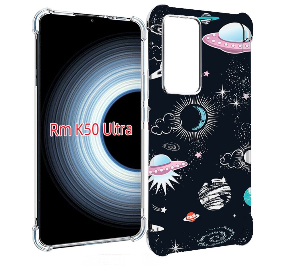 

Чехол MyPads космос-мини-картинки для Xiaomi 12T / Redmi K50 Ultra, Прозрачный, Tocco