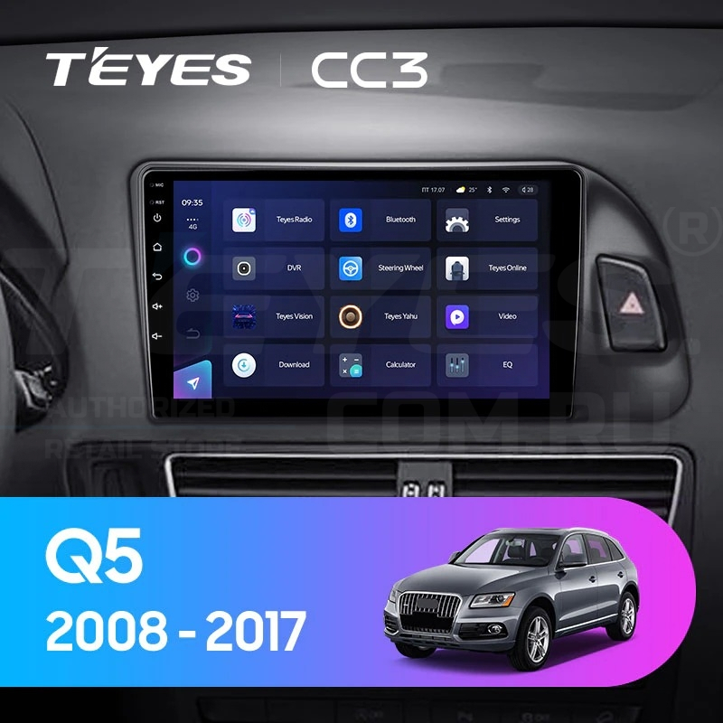 

Штатная магнитола Teyes CC3 4/32 Audi Q5 8R (2008-2017) Тип-В, CC3
