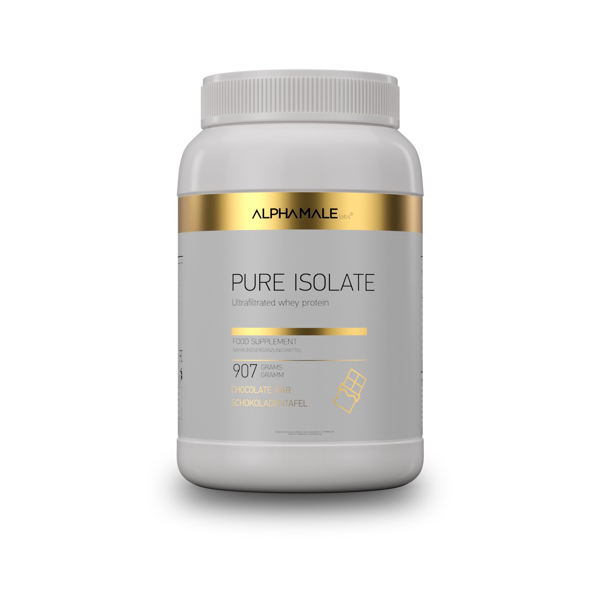 Протеиновый коктейль ALPHAMALE labs PURE ISOLATE coctail 907 гр, 30 порций, шоколад