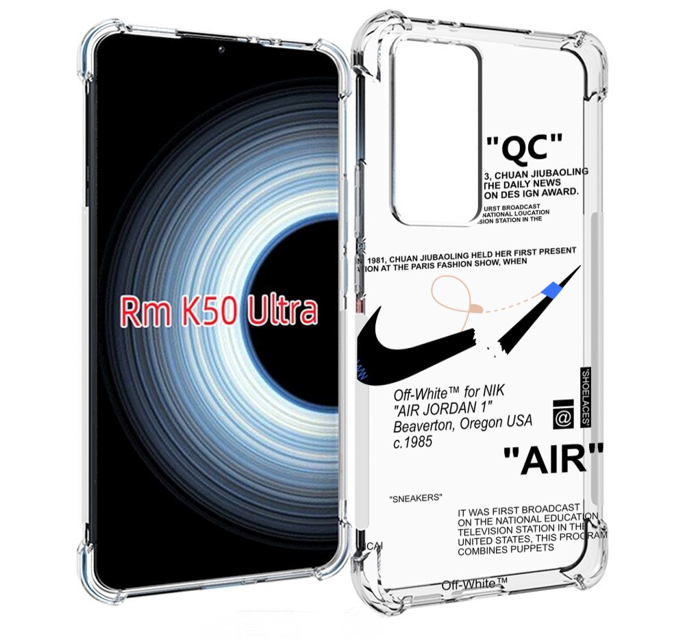 

Чехол MyPads коллаборация-найк для Xiaomi 12T / Redmi K50 Ultra, Прозрачный, Tocco