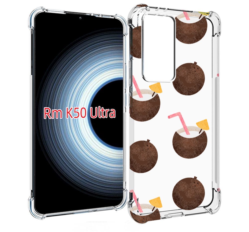 

Чехол MyPads кокосики для Xiaomi 12T / Redmi K50 Ultra, Прозрачный, Tocco