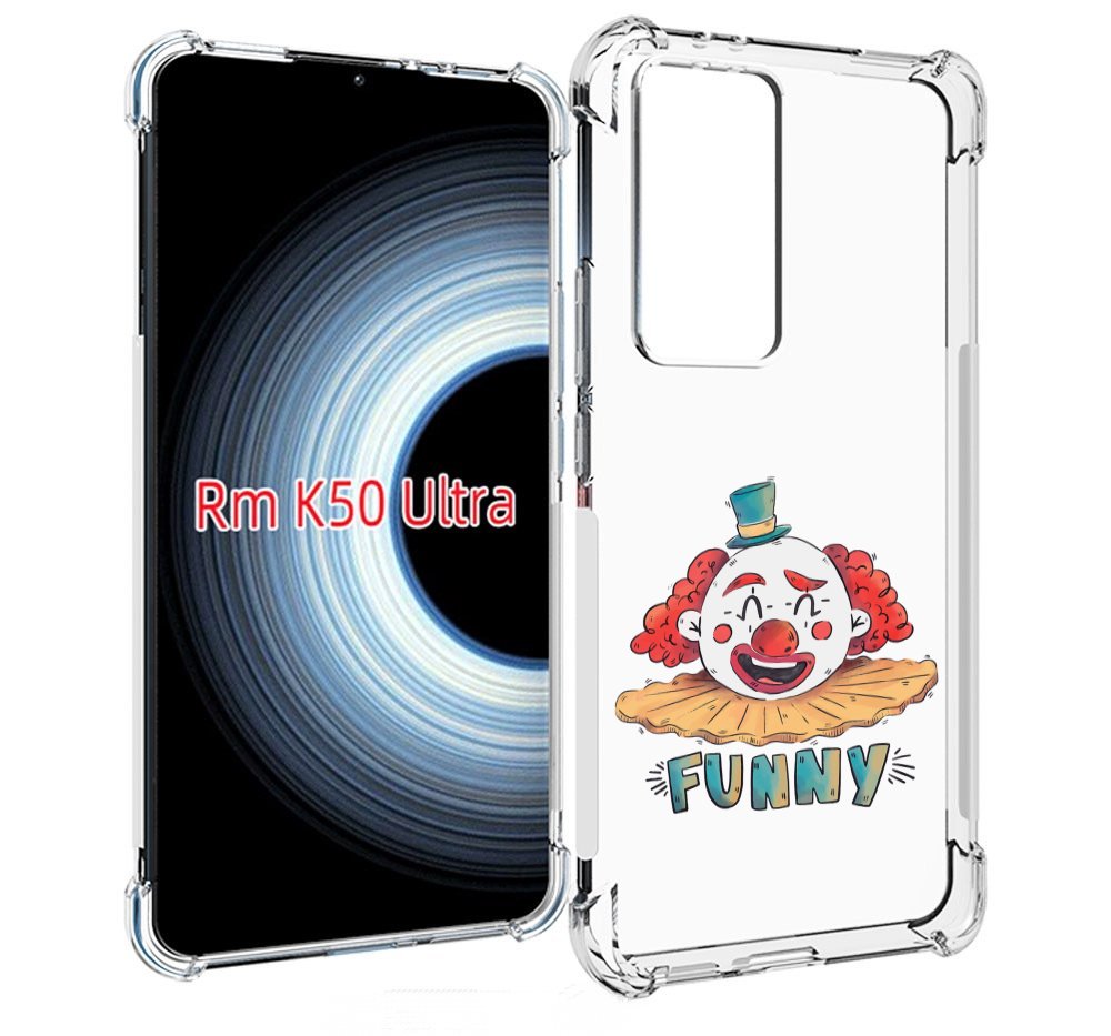

Чехол MyPads клоун-смешной для Xiaomi 12T / Redmi K50 Ultra, Прозрачный, Tocco