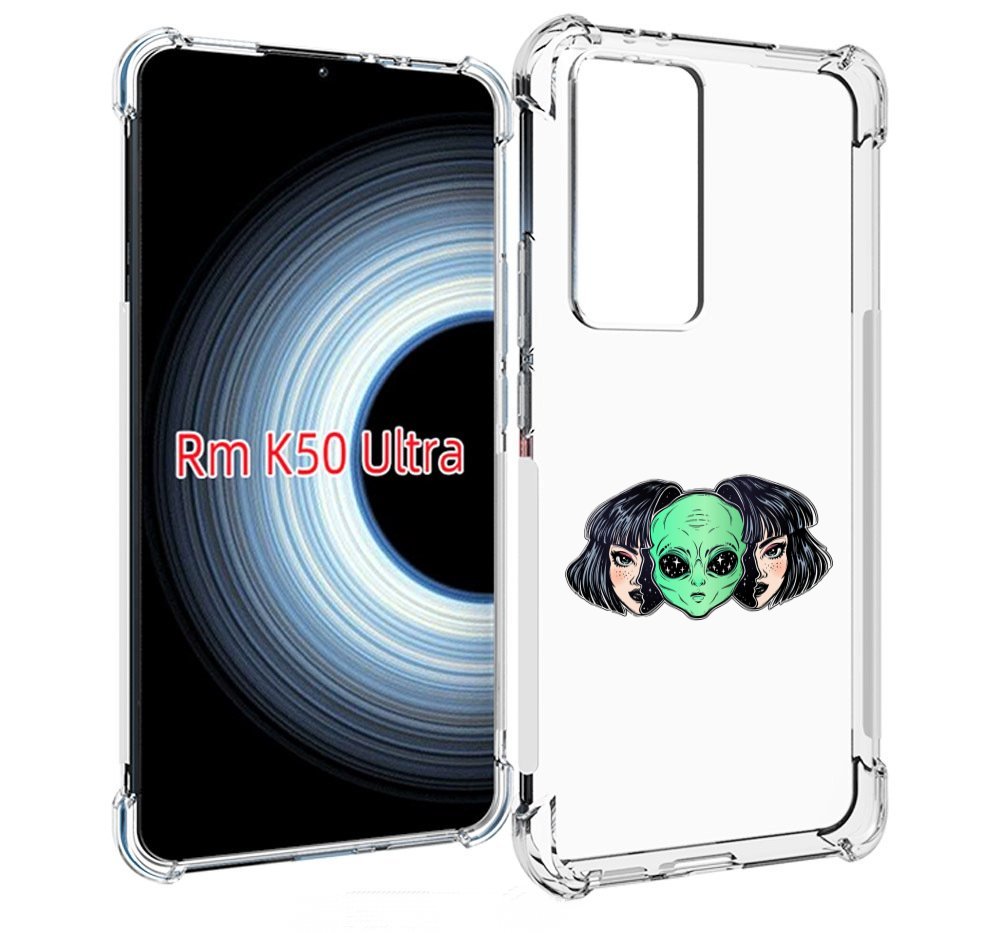 

Чехол MyPads инопланетянин в девочке женский для Xiaomi 12T / Redmi K50 Ultra, Прозрачный, Tocco
