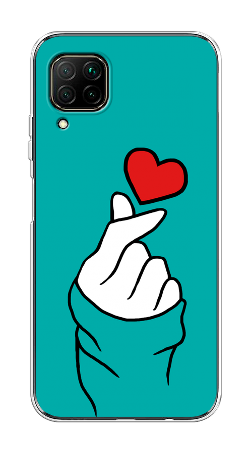 

Чехол Awog на Huawei Nova 6 SE "Маленькое сердечко", Голубой;белый;красный, 611750-7