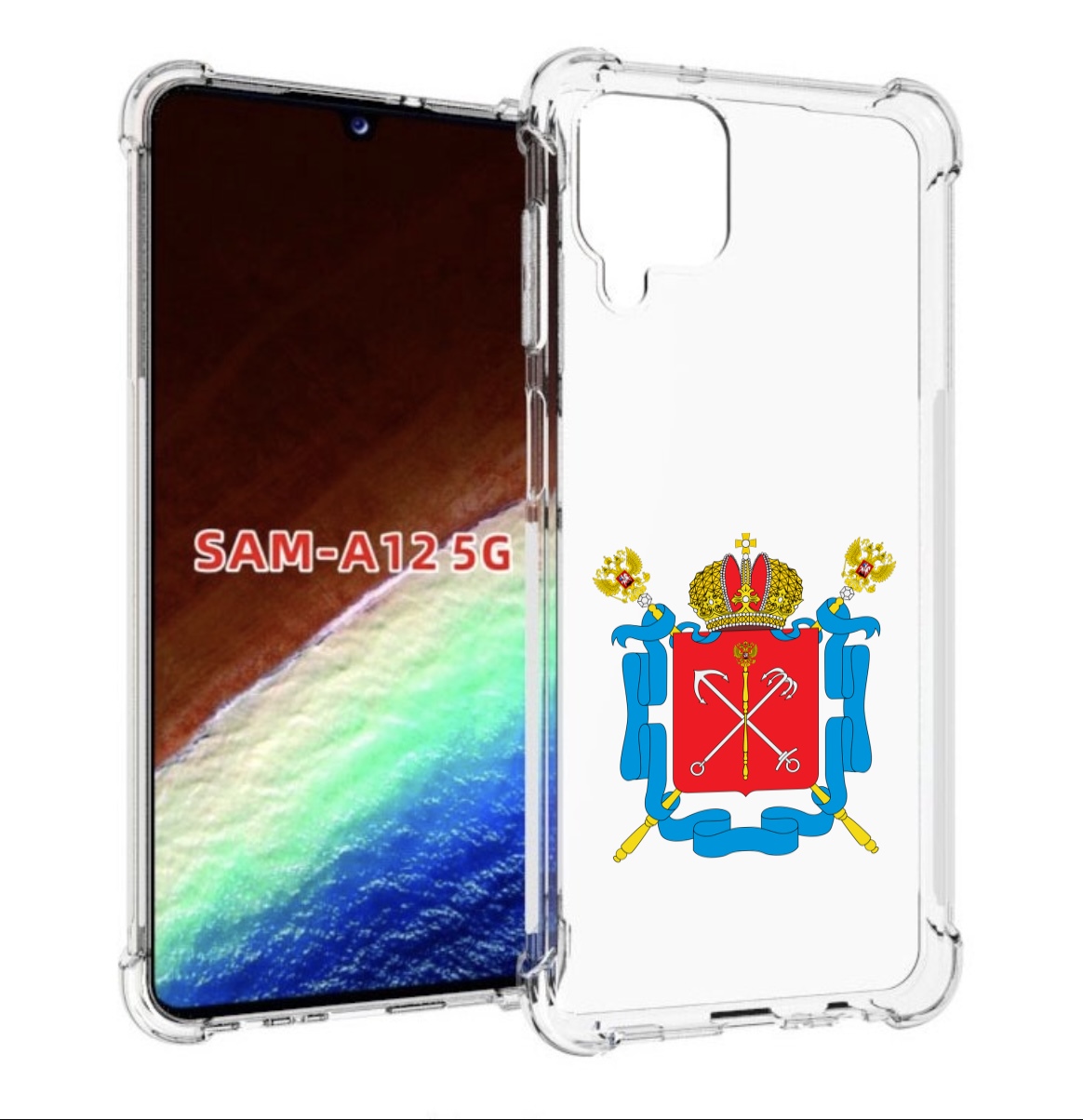 

Чехол MyPads герб-санкт-петербург для Samsung Galaxy A12 (SM-A125F) 2020/21, Прозрачный, Tocco