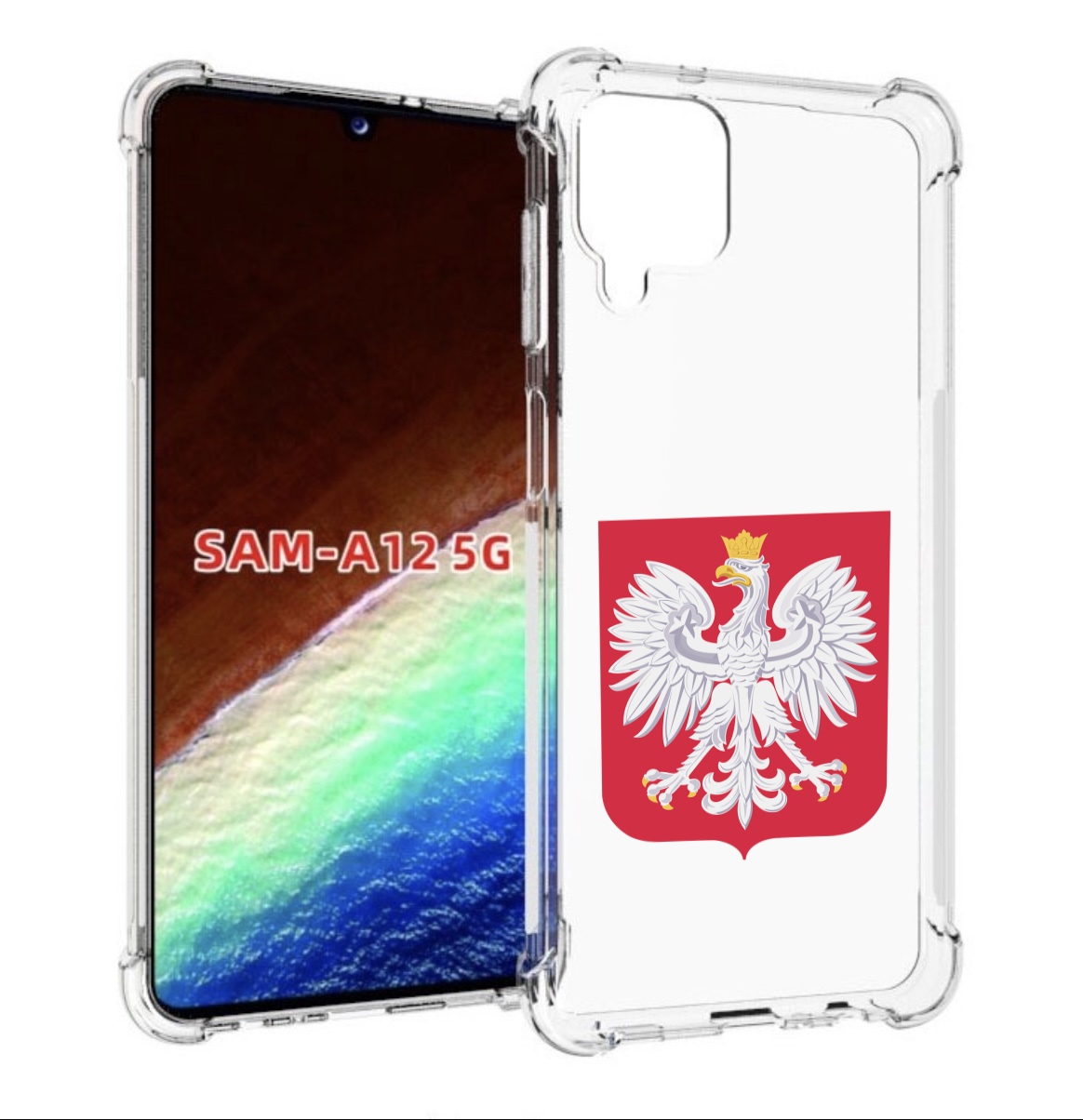 

Чехол MyPads герб-польши для Samsung Galaxy A12 (SM-A125F) 2020/21/A12 Nacho SM-A127F, Прозрачный, Tocco