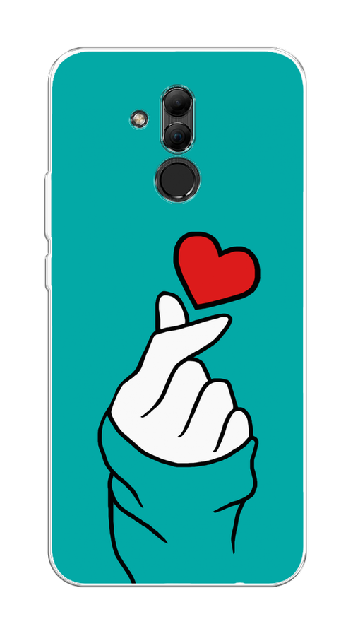 

Чехол Awog на Huawei Mate 20 Lite "Маленькое сердечко", Голубой;белый;красный, 66650-7