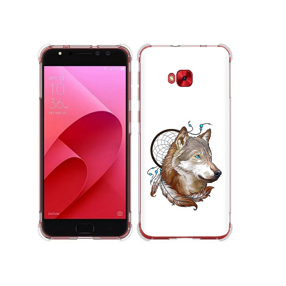 

Чехол MyPads Tocco для Asus ZenFone 4 Selfie волк и ловец снов (PT76274.652.269), Прозрачный, Tocco