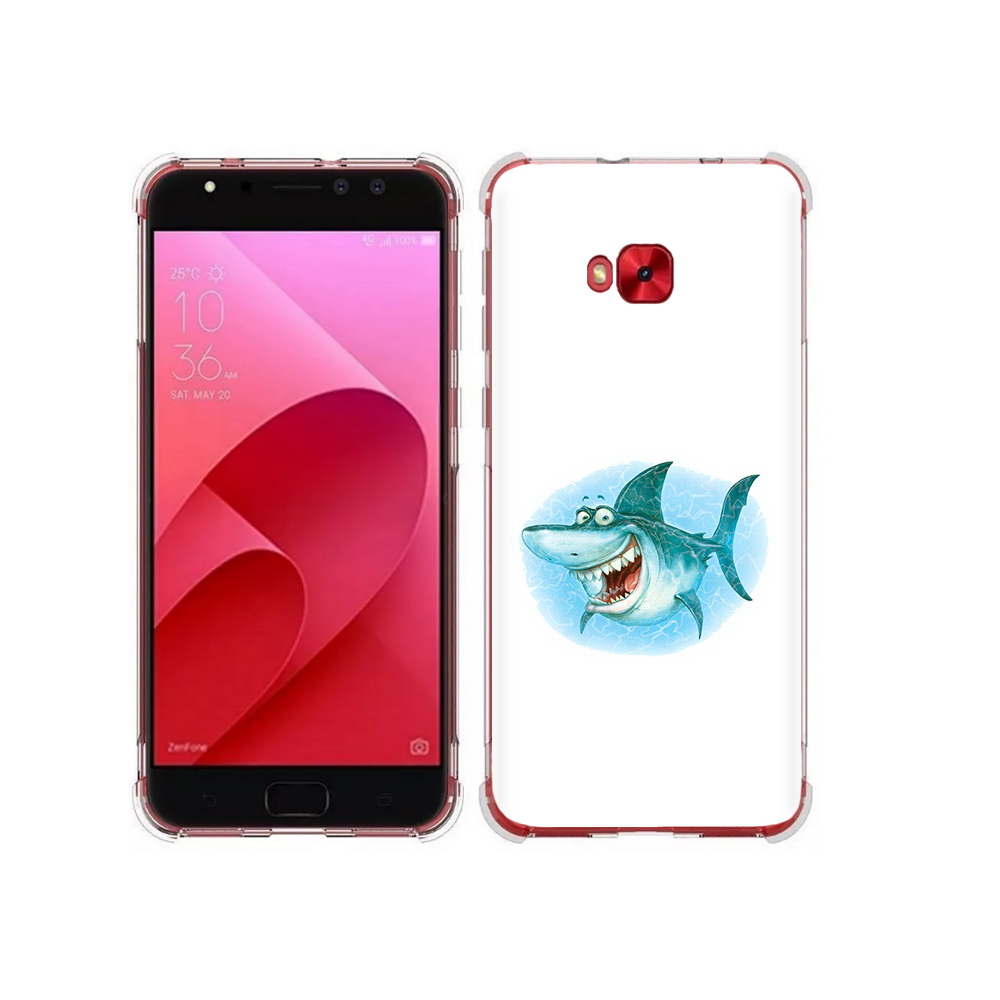 Чехол MyPads Tocco для Asus ZenFone 4 Selfie веселая акула (PT76274.652.261)