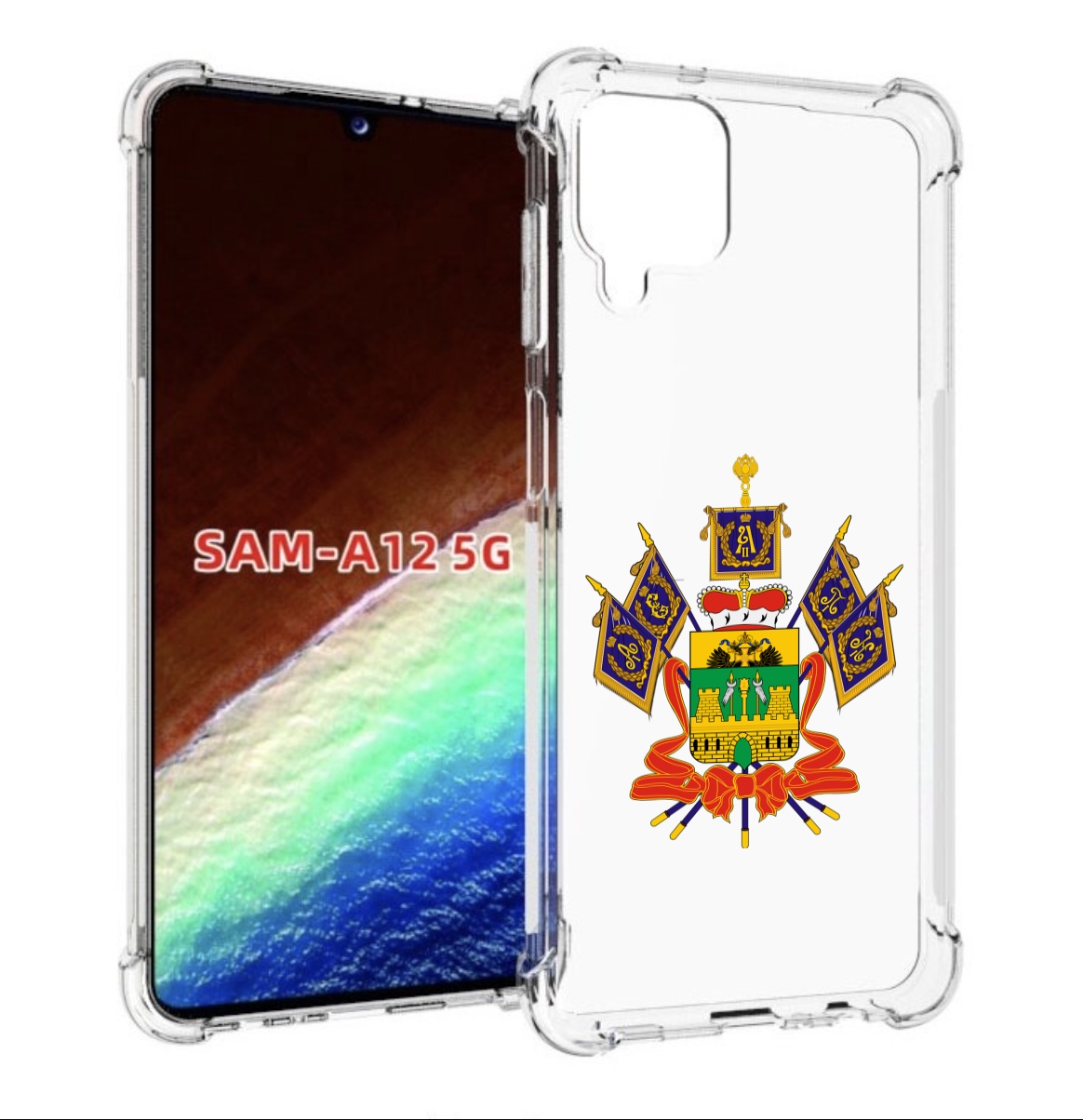 

Чехол MyPads герб-краснодарскии-краи для Samsung Galaxy A12 (SM-A125F) 2020/21, Прозрачный, Tocco