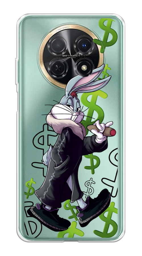 

Чехол на Huawei Nova Y91 "Rich Bugs Bunny", Зеленый;черный;голубой, 6121650-6