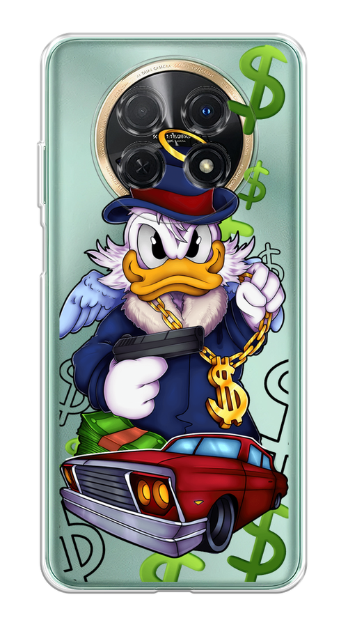 

Чехол на Huawei Nova Y91 "Scrooge McDuck with a Gold Chain", Красный;синий;белый, 6121650-6