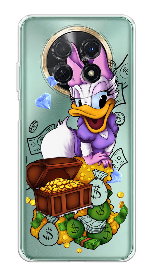 

Чехол на Huawei Nova Y91 "Rich Daisy Duck", Коричневый;белый;фиолетовый, 6121650-6
