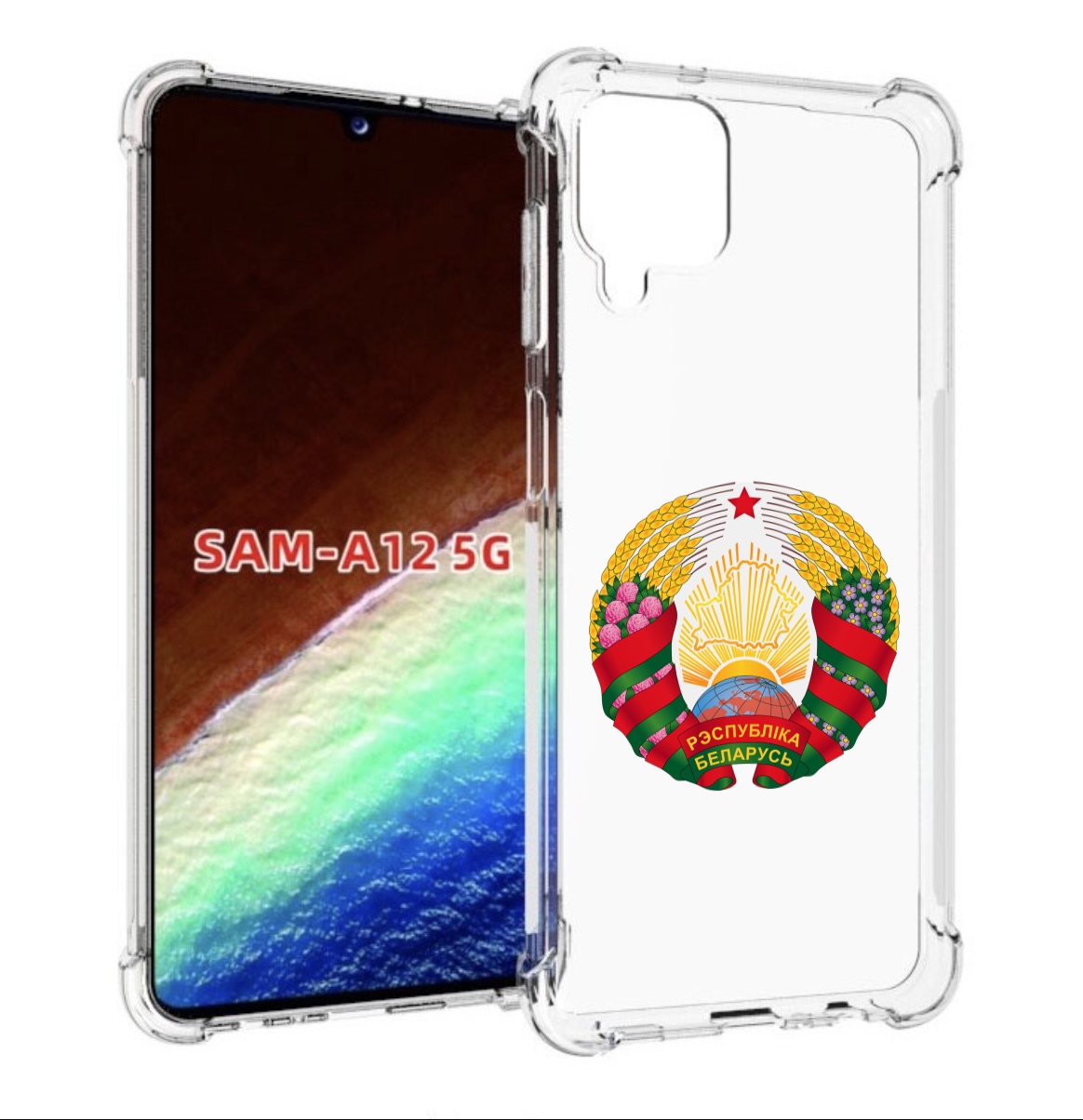 

Чехол MyPads герб-беларуси для Samsung Galaxy A12 (SM-A125F) 2020/21/A12 Nacho SM-A127F, Прозрачный, Tocco