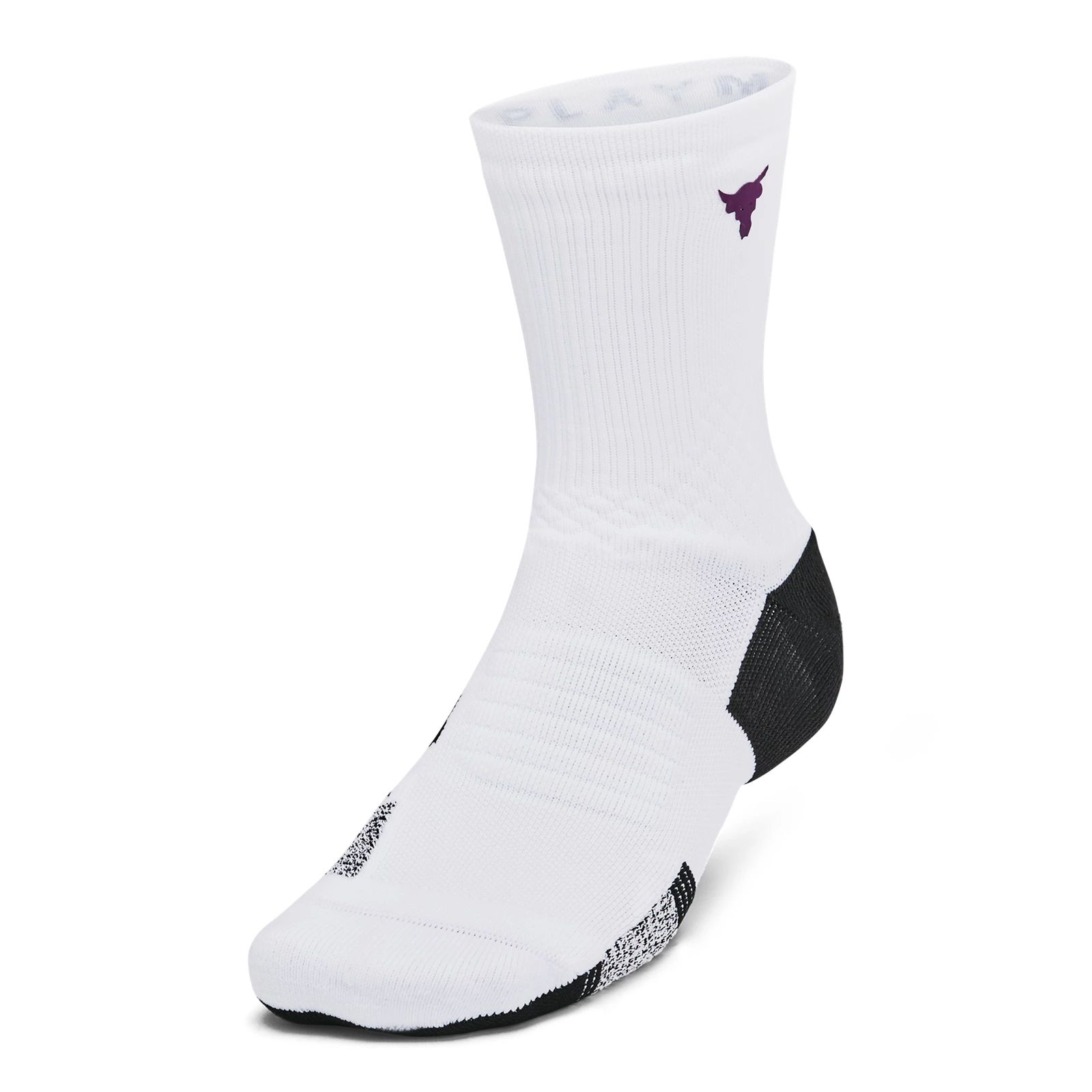 Носки унисекс Under Armour UA PRJ ROCK AD PLAYMK 1PK MID белые XL