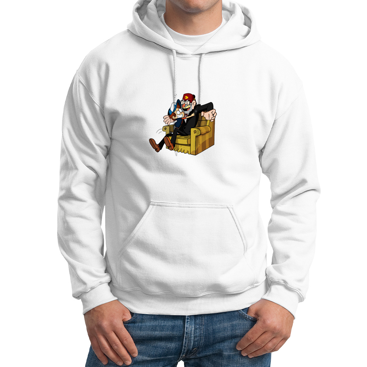 

Худи унисекс CoolPodarok 6M041292 белое 46 RU, 6M041292