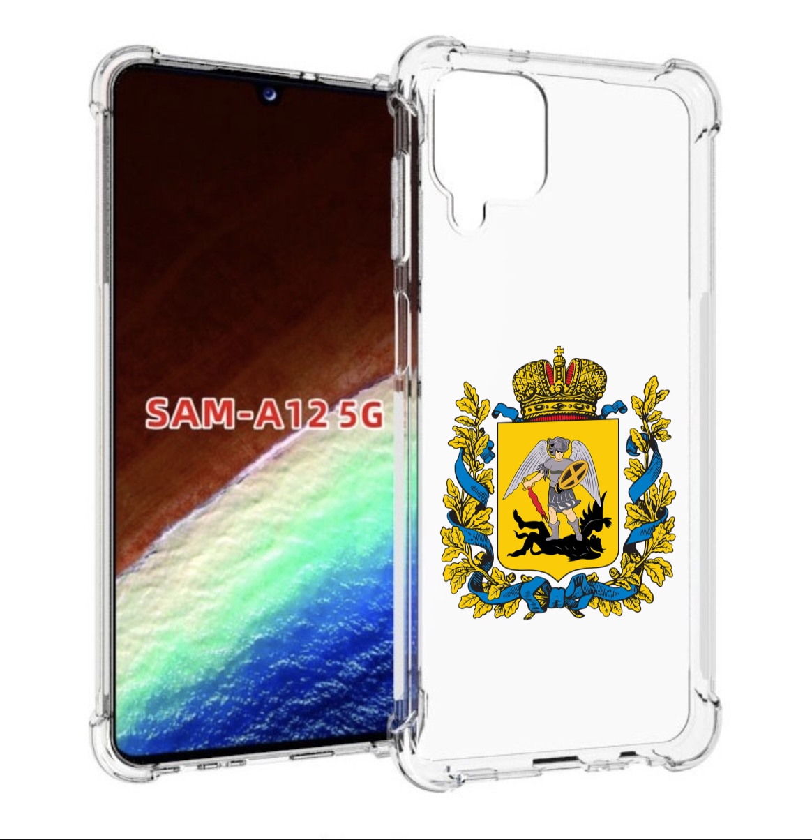 

Чехол MyPads герб-архангельскрои-области для Samsung Galaxy A12 (SM-A125F) 2020/21, Прозрачный, Tocco