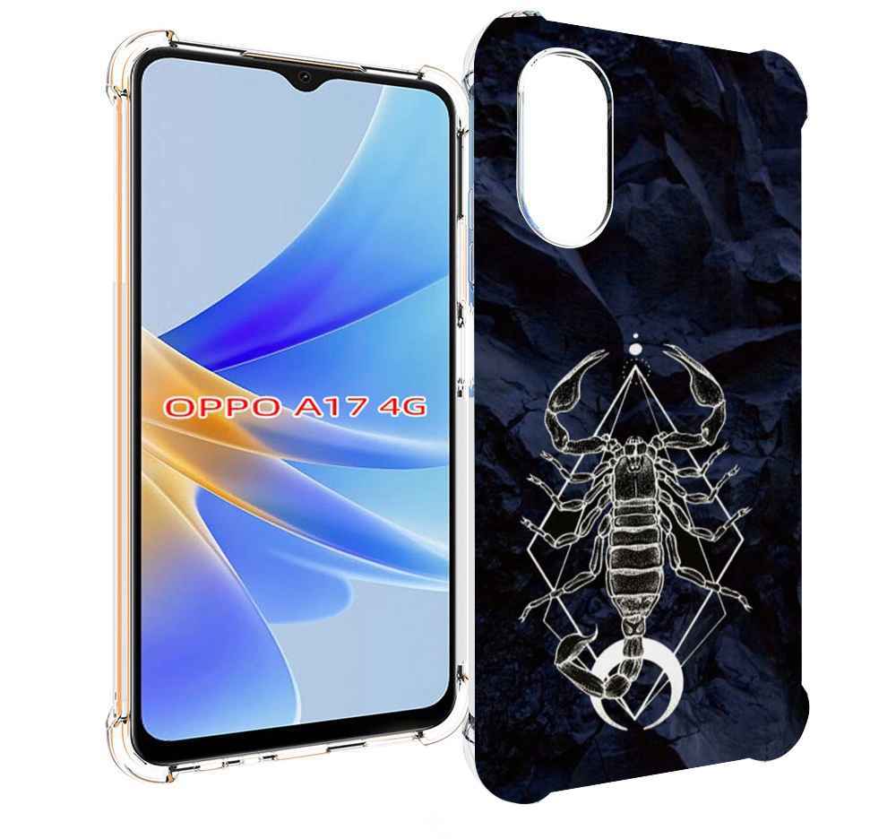 

Чехол MyPads знак зодиака скорпион 3 для OPPO A17, Прозрачный, Tocco