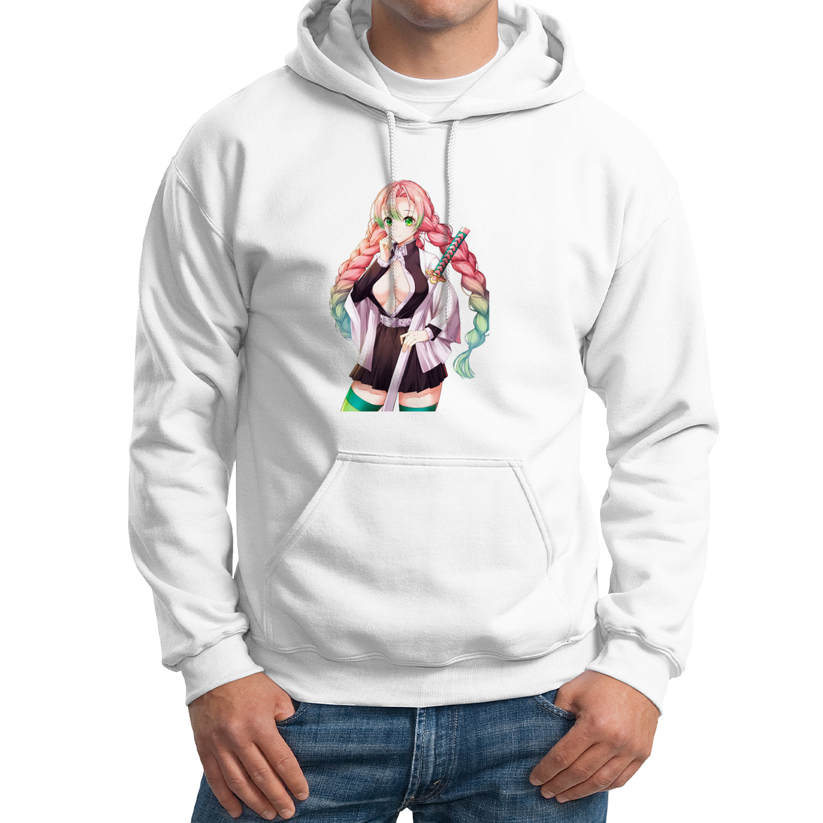 

Худи унисекс CoolPodarok Kannagi Misura белое 46 RU, Белый, 6M041259