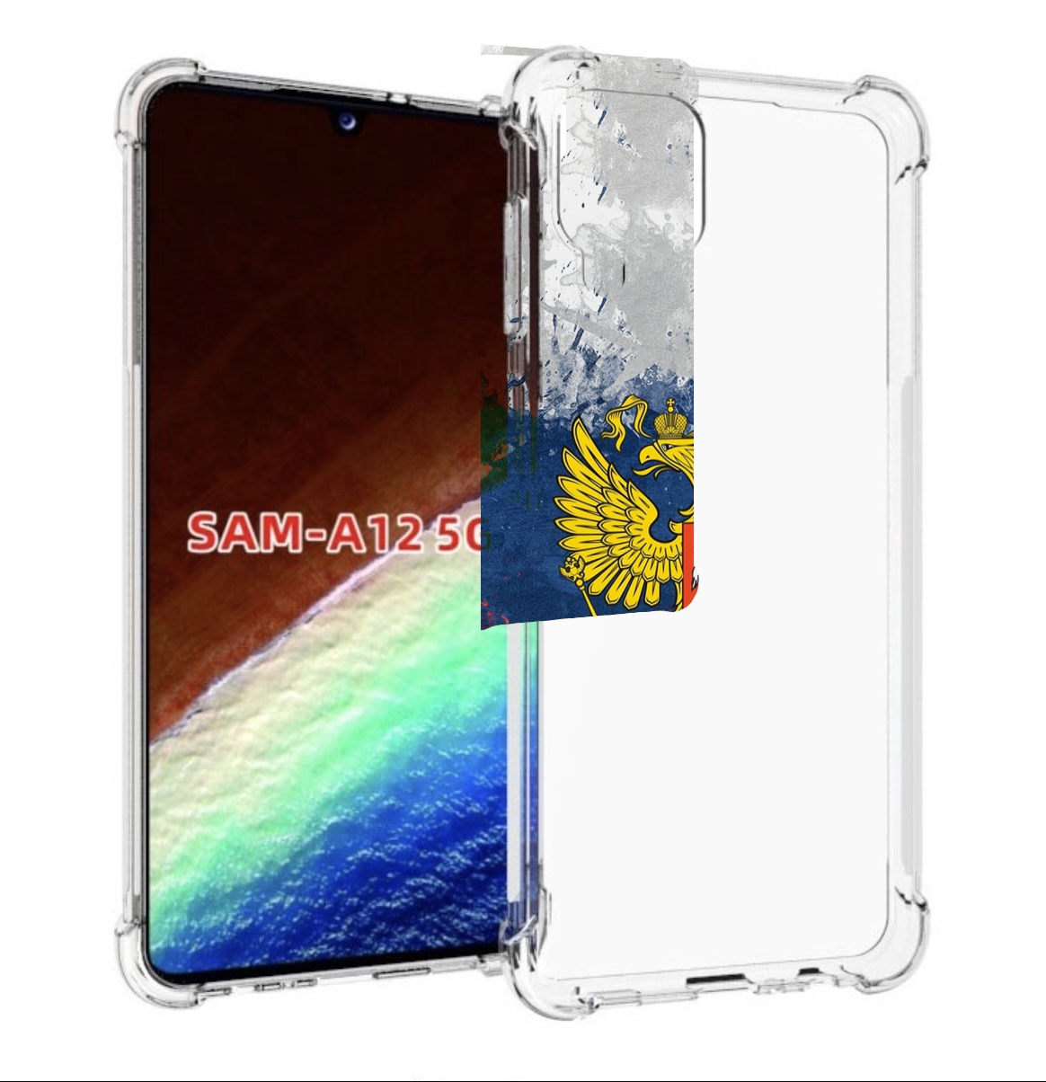 

Чехол MyPads герб-России для Samsung Galaxy A12 (SM-A125F) 2020/21/A12 Nacho SM-A127F, Прозрачный, Tocco