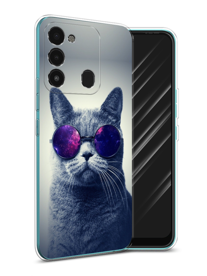 

Чехол Awog на Tecno Spark Go 2022/8С/9 "Космический кот", Разноцветный, 301250-1