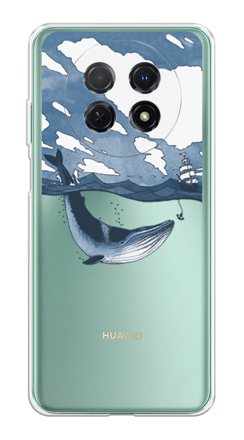 

Чехол на Huawei Nova Y91 "Большой кит", Синий, 6121650-1