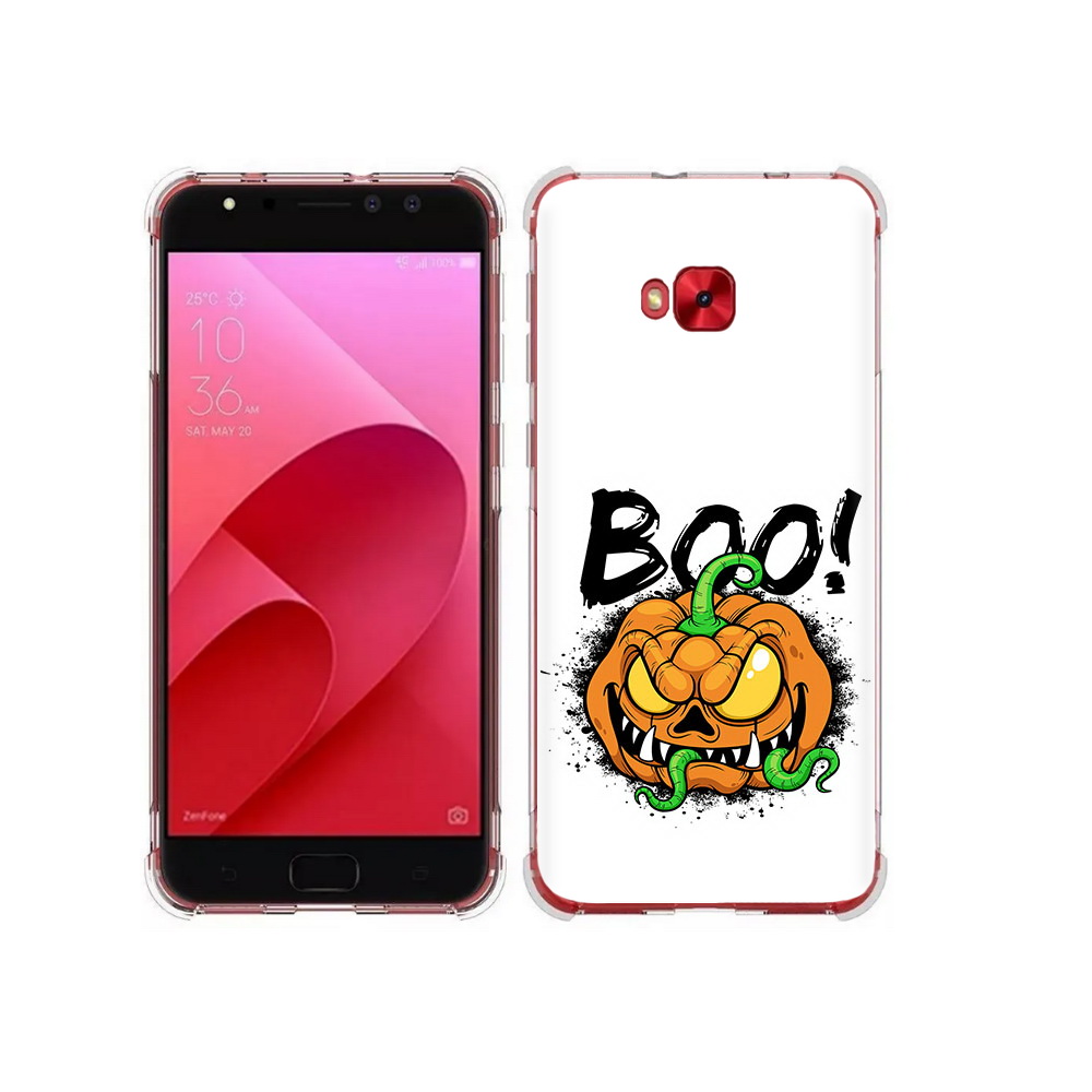 

Чехол MyPads Tocco для Asus ZenFone 4 Selfie Хэллоуин бу (PT76274.652.193), Прозрачный, Tocco