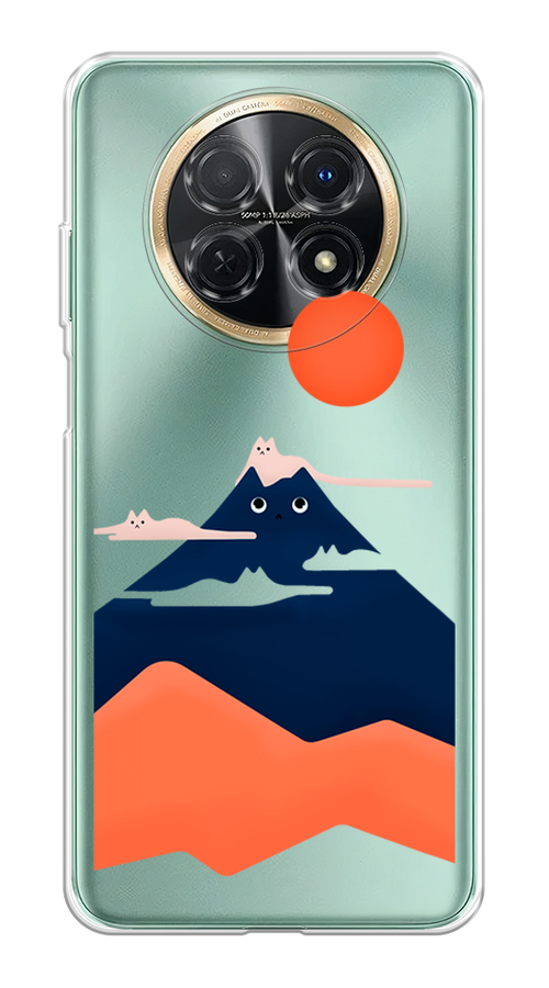 

Чехол на Huawei Nova Y91 "Кот-гора", Черный;оранжевый, 6121650-4