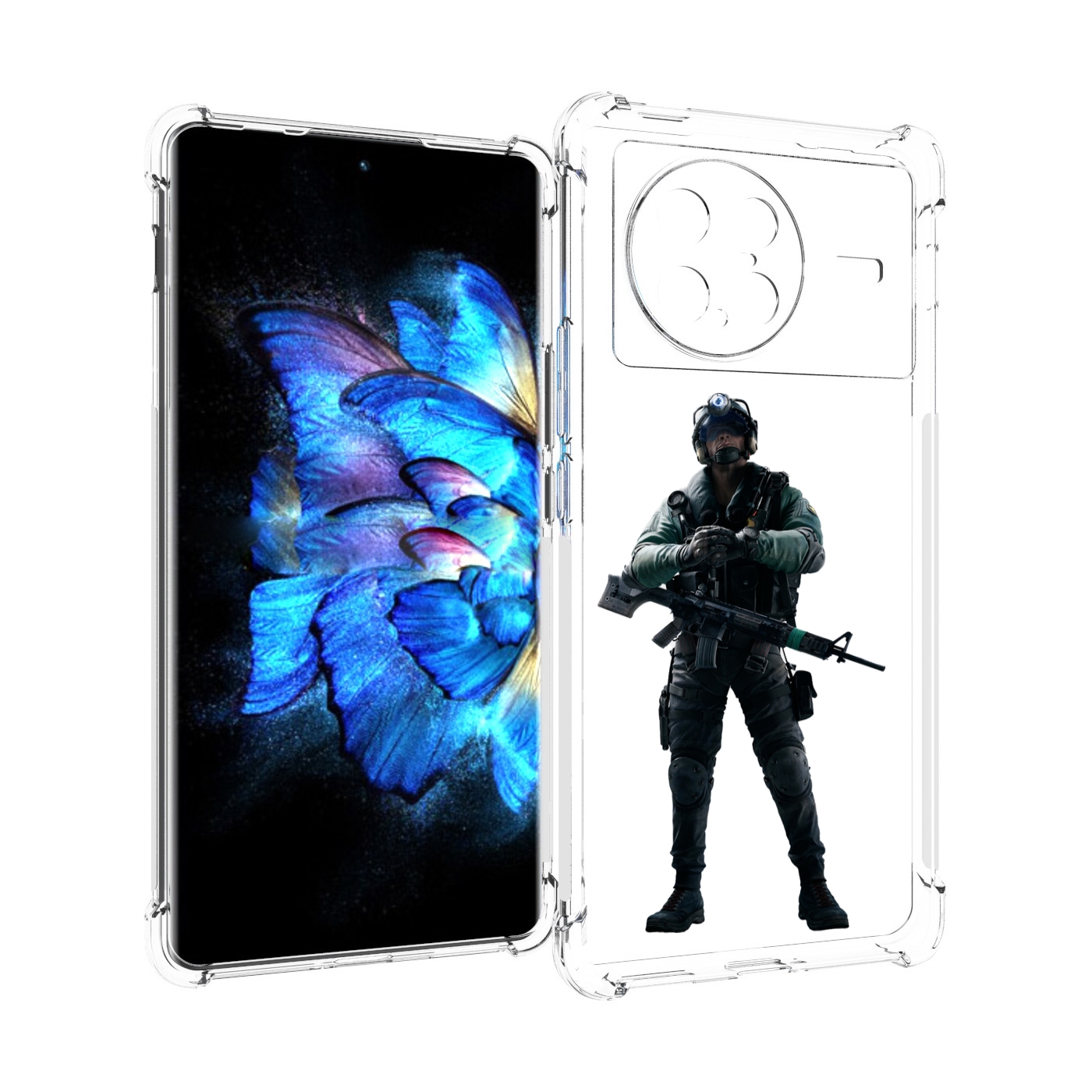 

Чехол MyPads Tom-Clancy's-Rainbow-Six-2 для Vivo X Note 5G, Прозрачный, Tocco