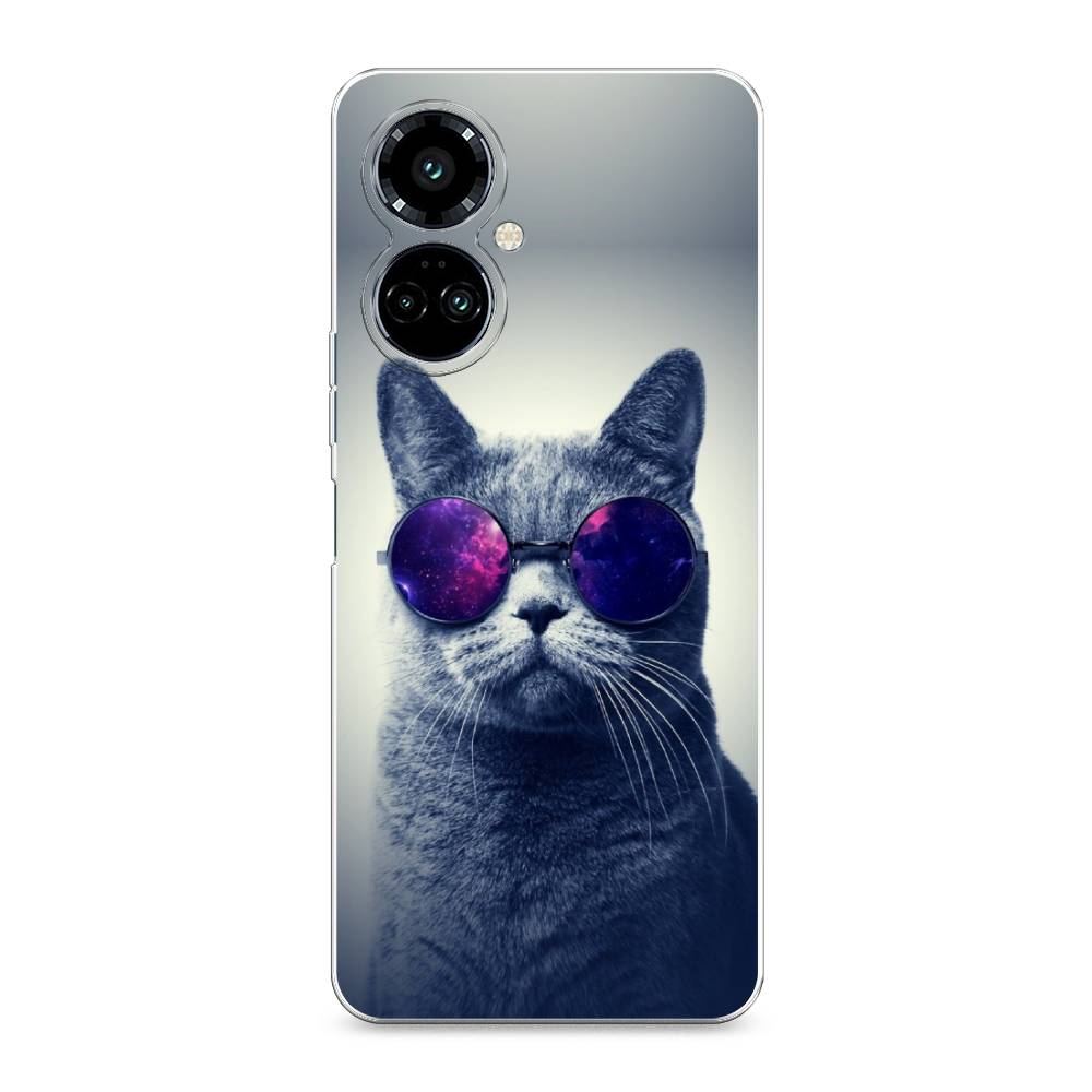 

Силиконовый чехол "Космический кот" на Tecno Camon 19 Pro, Космический кот