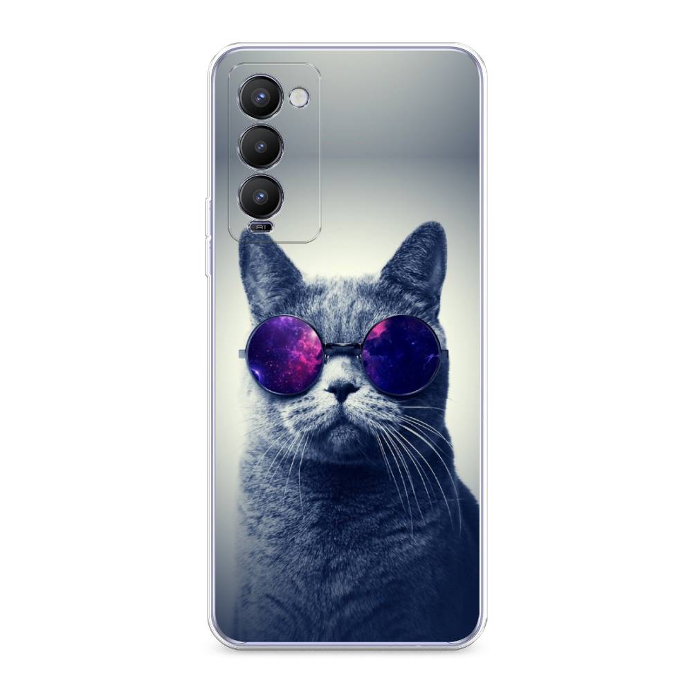 

Чехол Awog на Tecno Camon 18/18T "Космический кот", Разноцветный, 300950-1