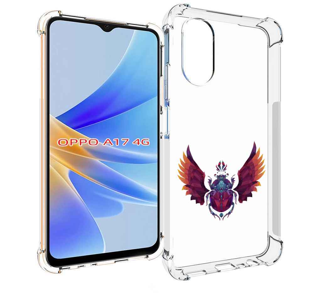 

Чехол MyPads алмазный скоробей для OPPO A17, Прозрачный, Tocco