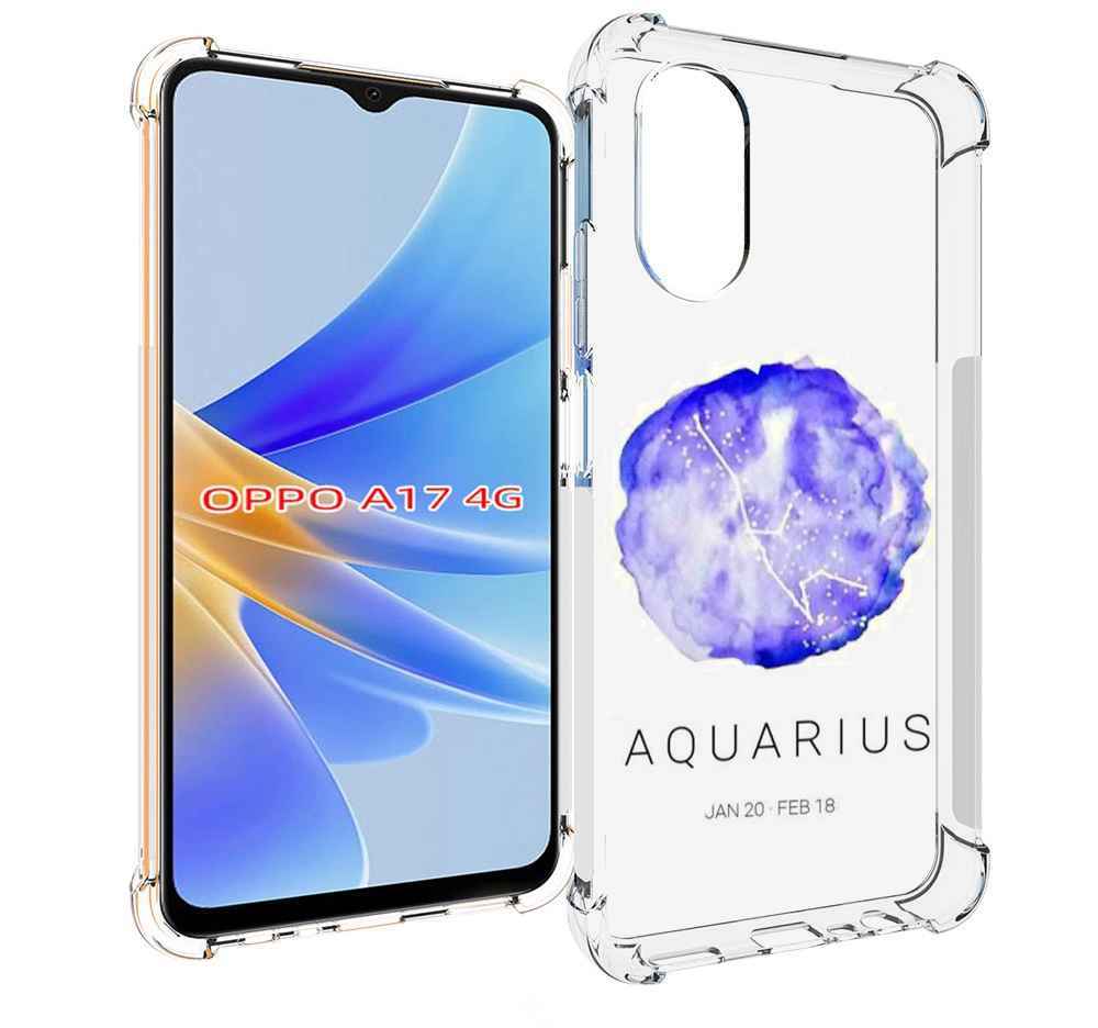 

Чехол MyPads знак зодиака водолеи 5 для OPPO A17, Прозрачный, Tocco