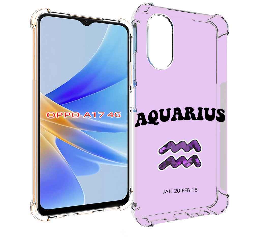 

Чехол MyPads знак зодиака водолеи 4 для OPPO A17, Прозрачный, Tocco
