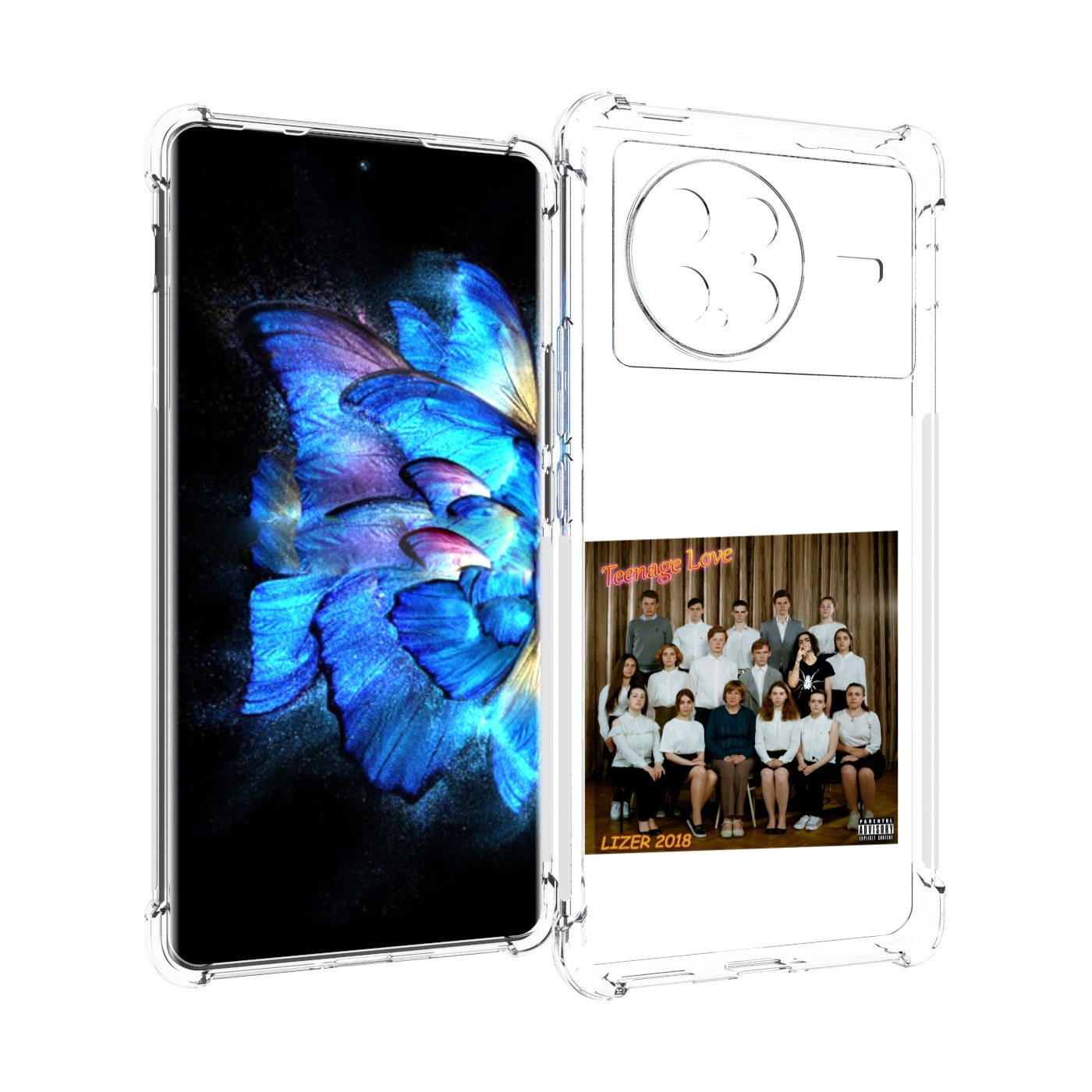 

Чехол MyPads Teenage Love LIZER для Vivo X Note 5G, Прозрачный, Tocco