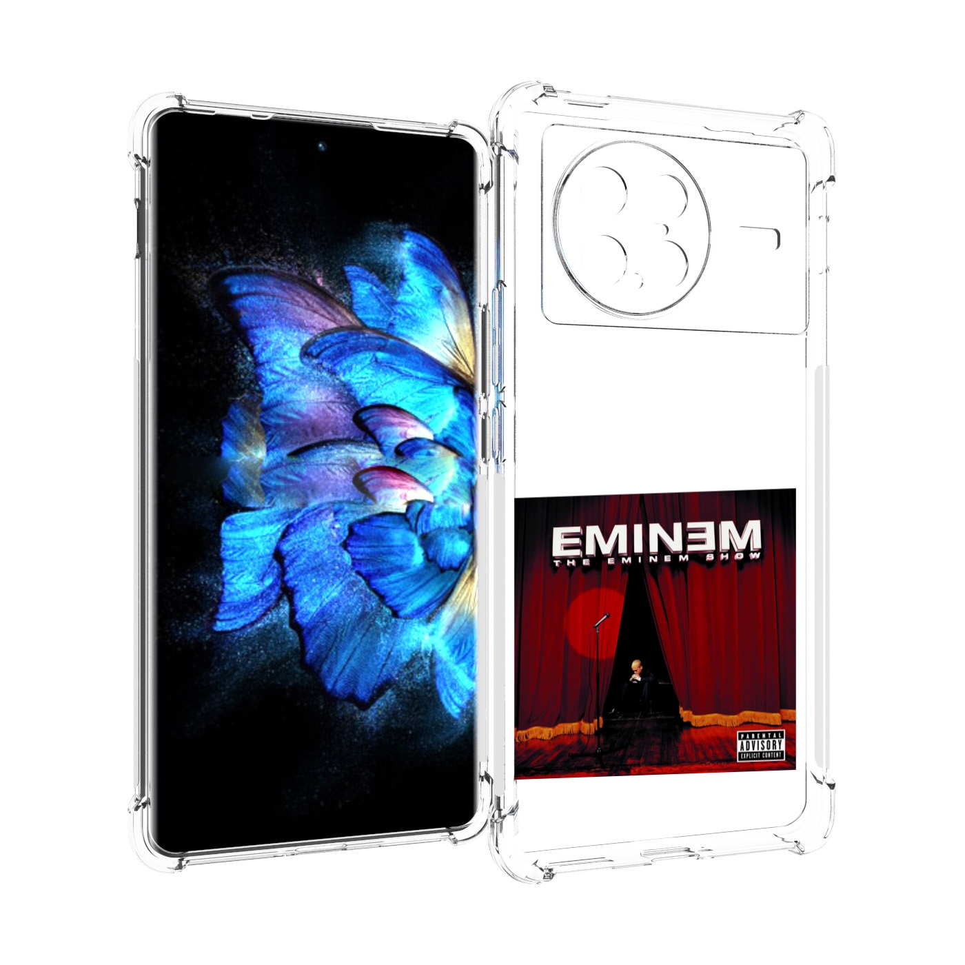 

Чехол MyPads THE EMINEM SHOW для Vivo X Note 5G, Прозрачный, Tocco